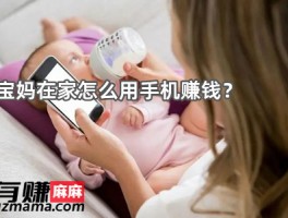 宝妈在家怎么用手机赚钱(宝妈小雅告诉你在家怎么赚钱)