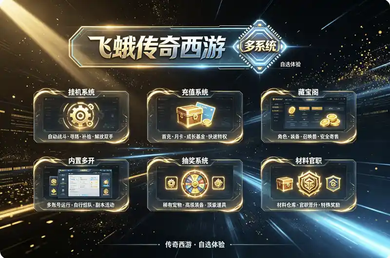 详细阅读:飞蛾传奇西游·挂机/充值/藏宝阁/多开/抽奖/材料仓库/官职等多系统自选体验+搭建教程 飞蛾传奇西游·挂机/充值/藏宝阁/多开/抽奖/材料仓库/官职等多系统自选体验+搭建教程