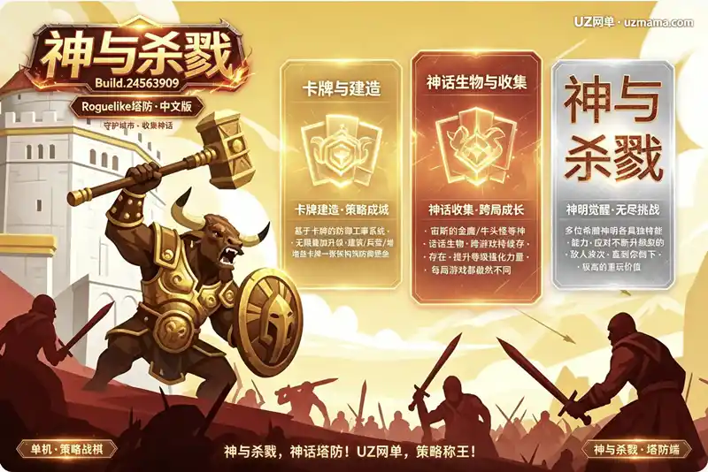 详细阅读:《神与杀戮》Build.24563909 官方中文版:扮演希腊神明,在Roguelike塔防中构筑永恒之城 《神与杀戮》Build.24563909 官方中文版:扮演希腊神明,在Roguelike塔防中构筑永恒之城