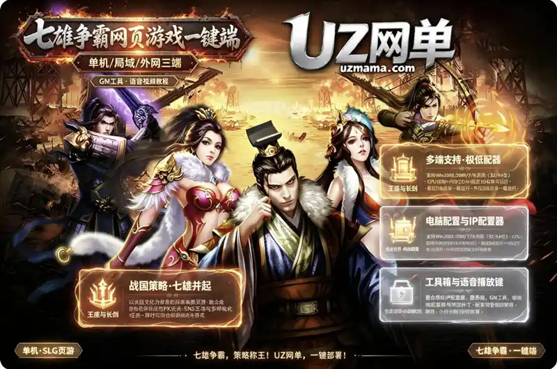 详细阅读:《七雄争霸》网页一键端:单机/局域网/外网全能部署,配套语音视频+GM工具 《七雄争霸》网页一键端:单机/局域网/外网全能部署,配套语音视频+GM工具