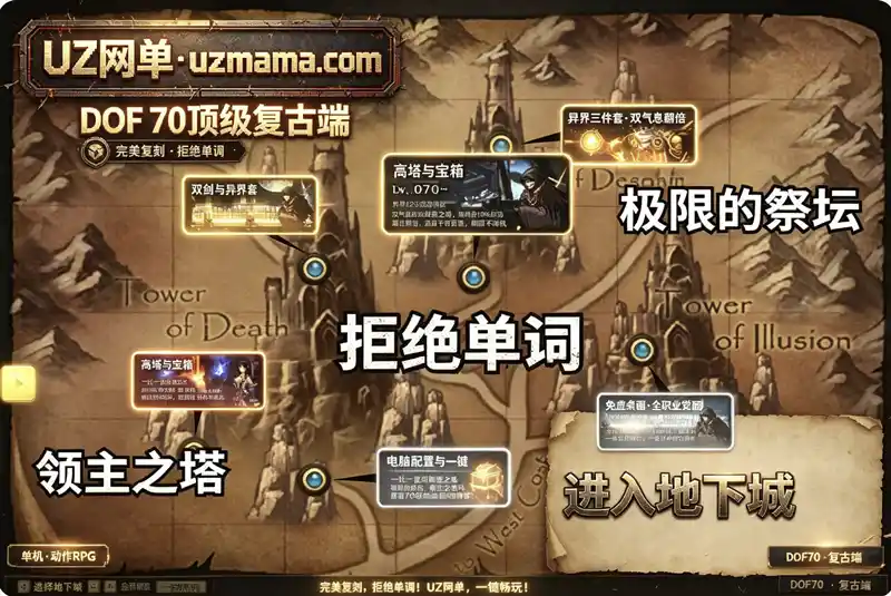 《DOF70顶级复古》单机珍藏版：五女鬼+五男法+影舞者忍者完美二觉，VM一键端离线畅玩