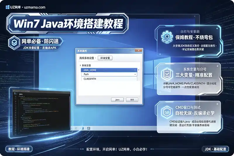 Win7系统Java环境搭建与JDK环境变量配置详细教程(附JAVA开发工具)