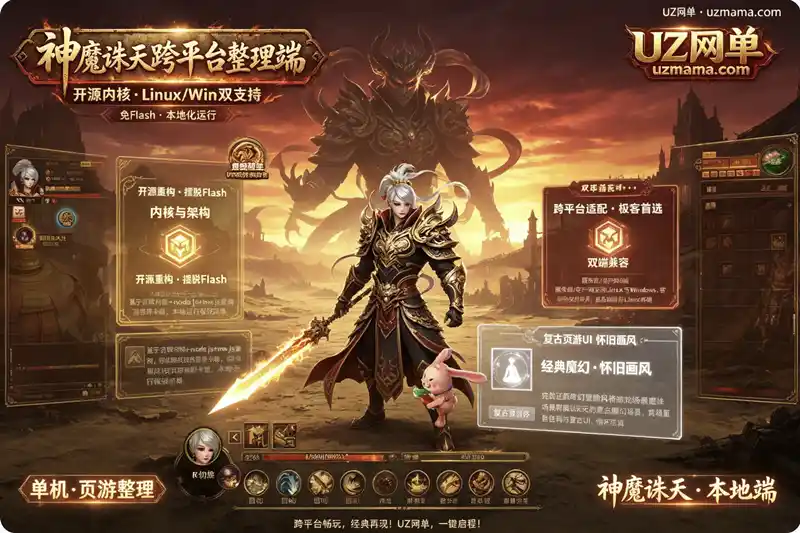 详细阅读:《神魔诛天》Flash页游本地客户端整理版:跨平台支持Linux/Windows,开源内核可适配苹果系统 《神魔诛天》Flash页游本地客户端整理版:跨平台支持Linux/Windows,开源内核可适配苹果系统