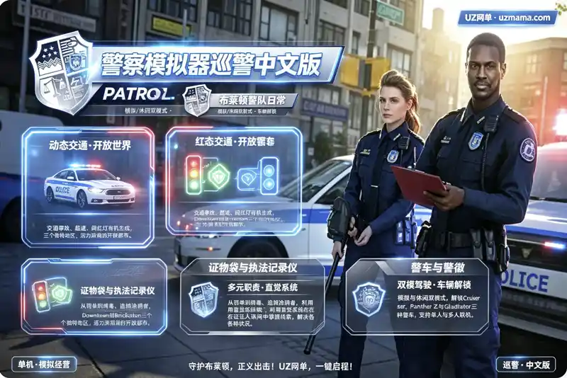 详细阅读:《警察模拟器:巡警》v22.3.2 中文版:加入布莱顿警队,从开罚单到追捕毒贩的真实警务生涯 《警察模拟器:巡警》v22.3.2 中文版:加入布莱顿警队,从开罚单到追捕毒贩的真实警务生涯