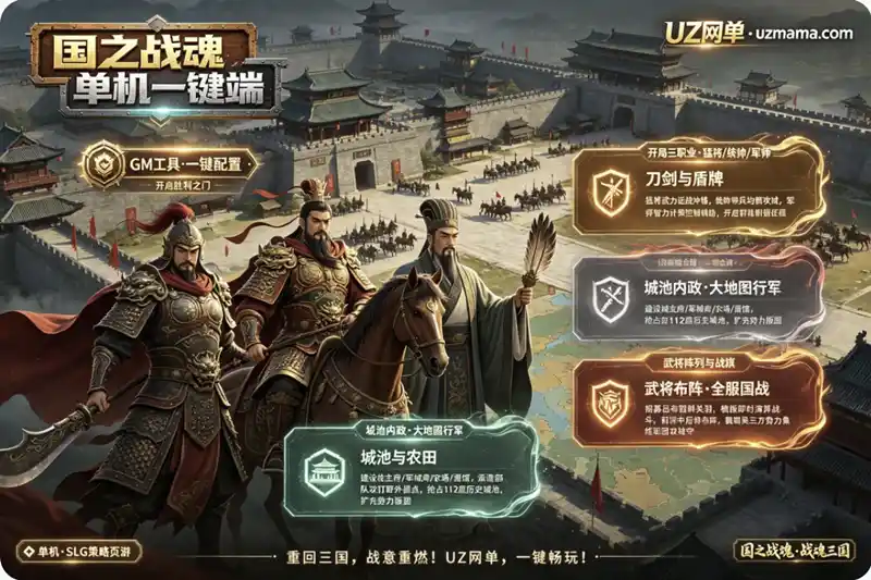 详细阅读:《国之战魂》页游单机一键端+GM工具+一键配置:三国SLG经典,从黄巾之乱到一统天下 《国之战魂》页游单机一键端+GM工具+一键配置:三国SLG经典,从黄巾之乱到一统天下