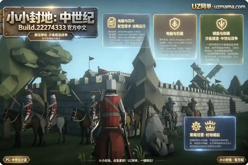 《小小封地：中世纪》Build.22274333 官方中文免安装版：从平民到领主，经营属于你的中世纪封地